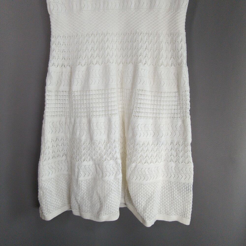 Lauren Ralph Lauren Dress Womens‎ Petite M Cream Crochet Sleeveless Stretch New - Picture 7 of 10